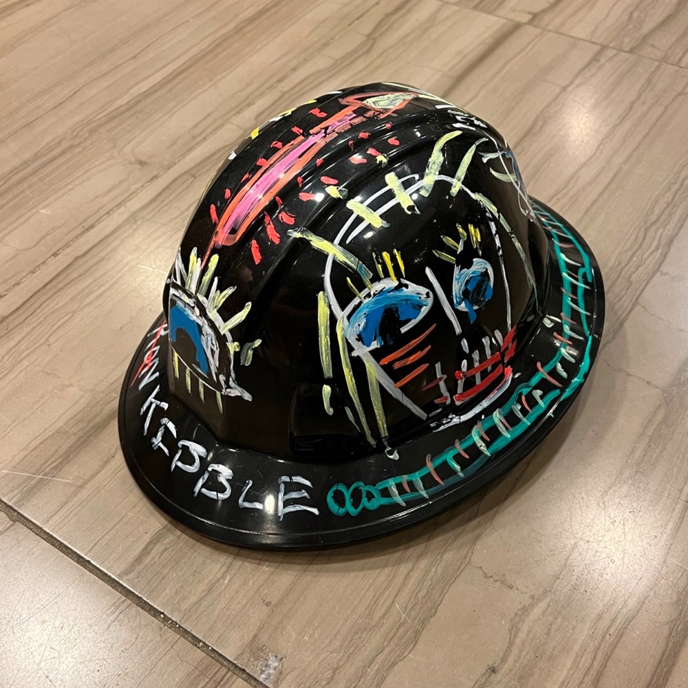 RONKIBBLE Hand Painted Graffiti Art One of a Kind Hard Hat NEW WITH TAG